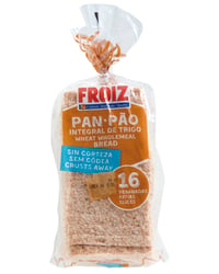 Pan molde Froiz integral sin corteza 16 rebanadas 450 g
