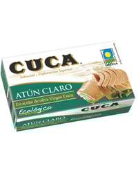 Atún claro Cuca en aceite de oliva virgen extra ecológico 82 g