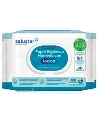 Papel higiénico húmedo Salustar WC con loción 100 u