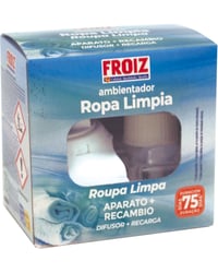 Ambientador Froiz eléctrico aparato + recambio ropa limpia