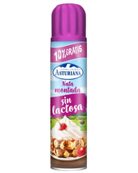 Nata Asturiana montada azucarada sin lactosa spray 250 ml