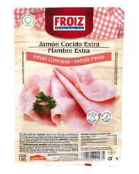 Jamón cocido Froiz extra finas lonchas 150 g