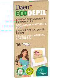 Bandas de cera depilatoria Daen ecodepil corporal 16 u