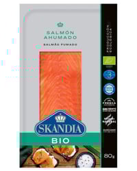 Salmón Skandia ahumado bio 80 g