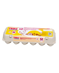 Huevos Froiz gallinas sueltas en el gallinero categoría A talla M docena