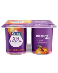 Kaiku sin lactosa desnatado melocotón 4x125 g