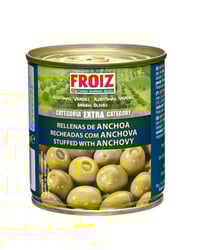 Aceitunas Froiz rellenas de anchoa extra lata 85 g
