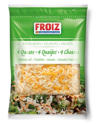 Queso Froiz rallado 4 quesos para ensalada 200 g