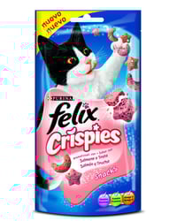 Snack gato Félix Crispies salmón 45 g