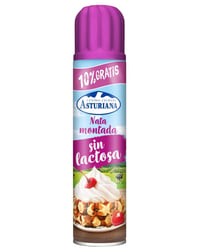 Nata Asturiana montada azucarada sin lactosa spray 250 ml
