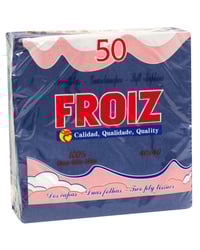 Servilletas Froiz 40x40 azul 50 u