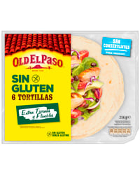 Tortillas Old El Paso sin gluten 6 u 216 g