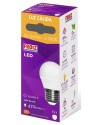 Bombilla Froiz Led Esférica 6W E27 Cálida F