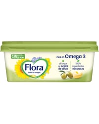 Margarina Flora vegetal con aceite de oliva y sin aceite de palma 225 g