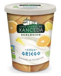 Leche fermentada estilo griego Xanceda ecológico con cítricos 400 g