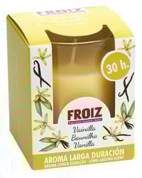 Vela vaso Froiz vainilla 30 horas