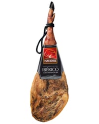 Jamón de cebo ibérico 50% raza ibérica Navidul peso aproximado 7.25 kg pieza