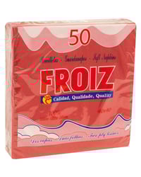 Servilletas Froiz 40x40 burdeos 50 u