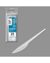 Cuchillo Blanco Reutilizable Best Products 25 u