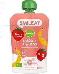 Pouch Smileat ecológico fresa y plátano 100 g