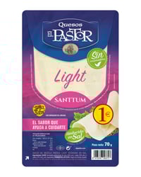 Queso El Pastor Light Bajo en Sal Lonchas 70 g
