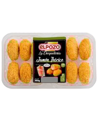 Croquetas de Jamón Ibérico Legado ElPozo bandeja 360 g