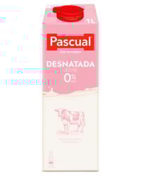 Leche Pascual desnatada brik 1 l