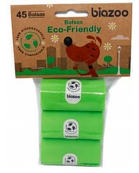 Bolsa residuos caninos biodegradable Biazoo 3x15 u