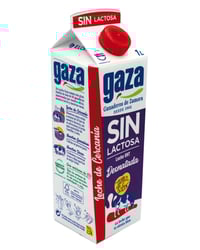 Leche Gaza sin lactosa desnatada brik 1l