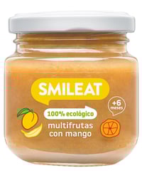 Tarrito Smileat multifrutas con mango ecológico 130 g