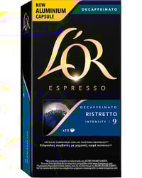 Café cápsulas L'Or espresso ristretto descafeinado nº 9 10 u