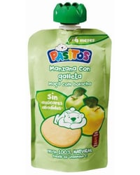 Bolsita Pasitos fruta y galletas 120 g