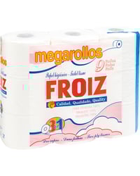 Papel higiénico Froiz doble capa 9 Megarrollos