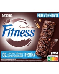 Barrita Nestlé Fitness chocolate y proteína sin azúcares añadidos 4x20 g