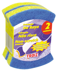 Estropajo Froiz superficies delicadas no raya pack 2 u azul
