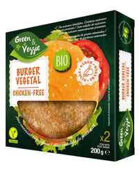 Burger vegetal Green&Veggie chicken-free biológica 2x100 g