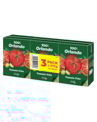 Tomate Orlando frito con aceite de oliva virgen extra brik 3x212 g