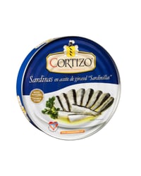 Sardina Cortizo en aceite de girasol 50/60 piezas 396 g