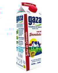 Leche Gaza desnatada brik 1 l