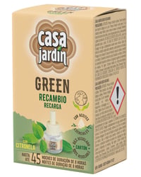 Insecticida Casa Jardín green recambio eléctrico 45 noches de 8 h