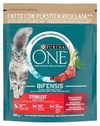 Comida gatos One esterilizado buey 800 g