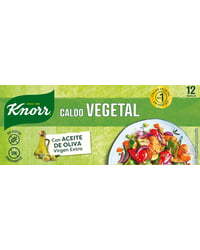 Caldo Knorr vegetal con aceite de oliva virgen extra 12 pastillas 120 g