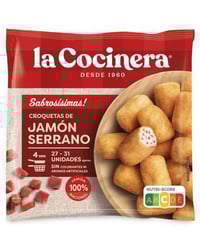 Croquetas La Cocinera de jamón serrano sabrosísimas 500 g