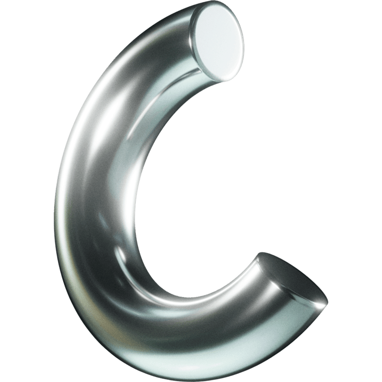 Chrome C Shaped Pipe