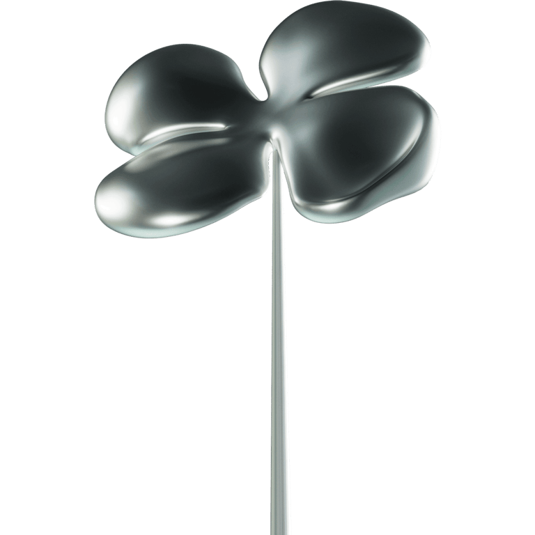 Chrome Flower On Stem