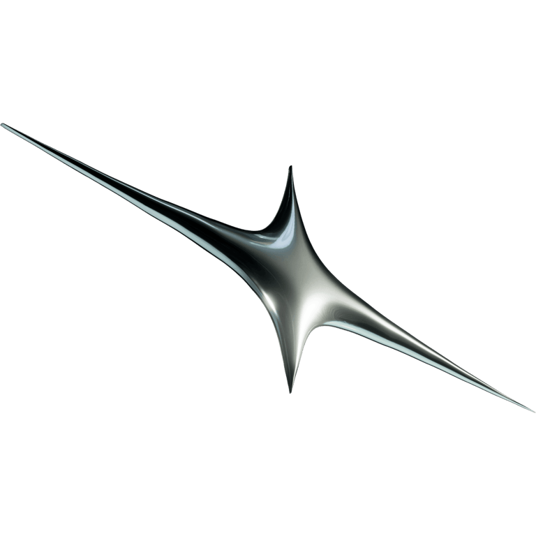 Chrome Four Point Star Sharp