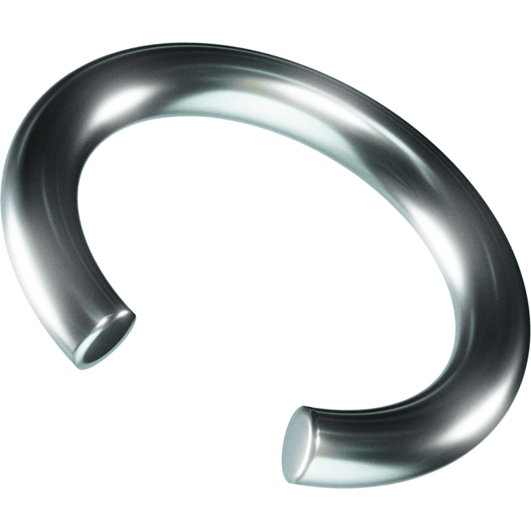 Chrome Open Arc Tube