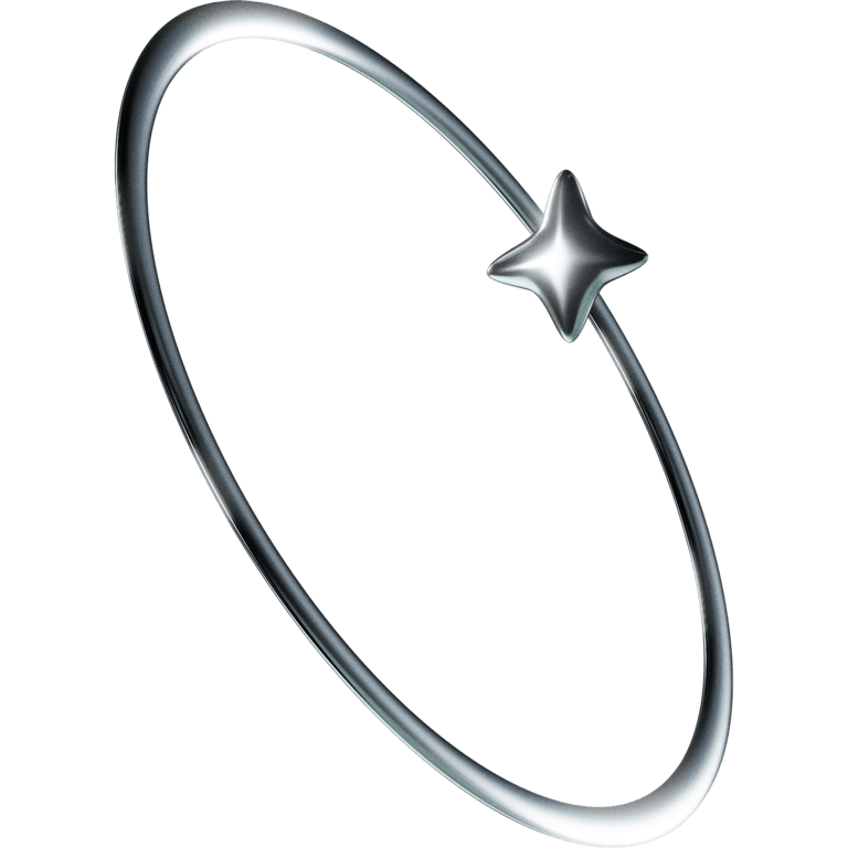 Chrome Orbit Ring Star