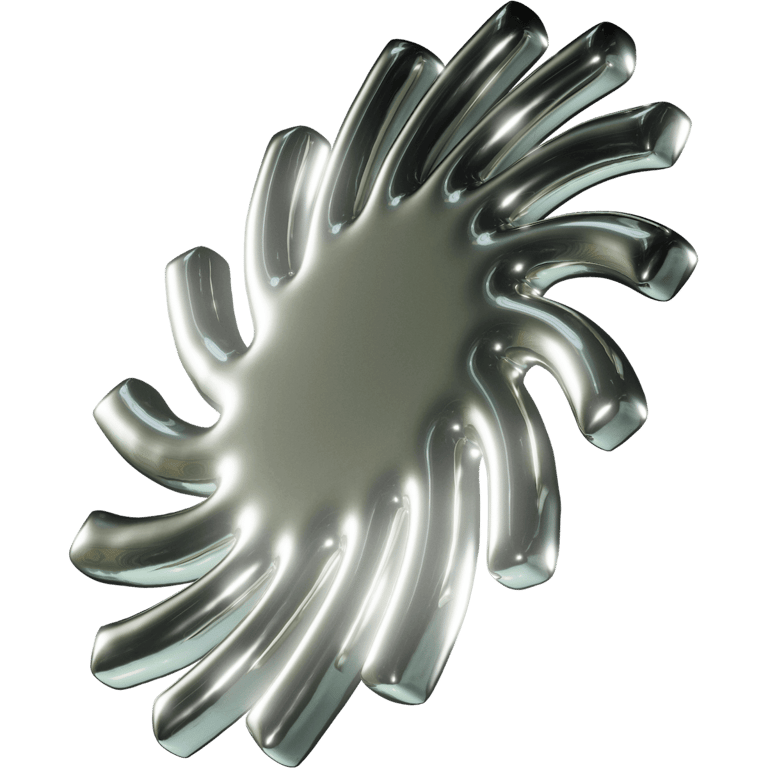 Chrome Spiral Sun Tendrils