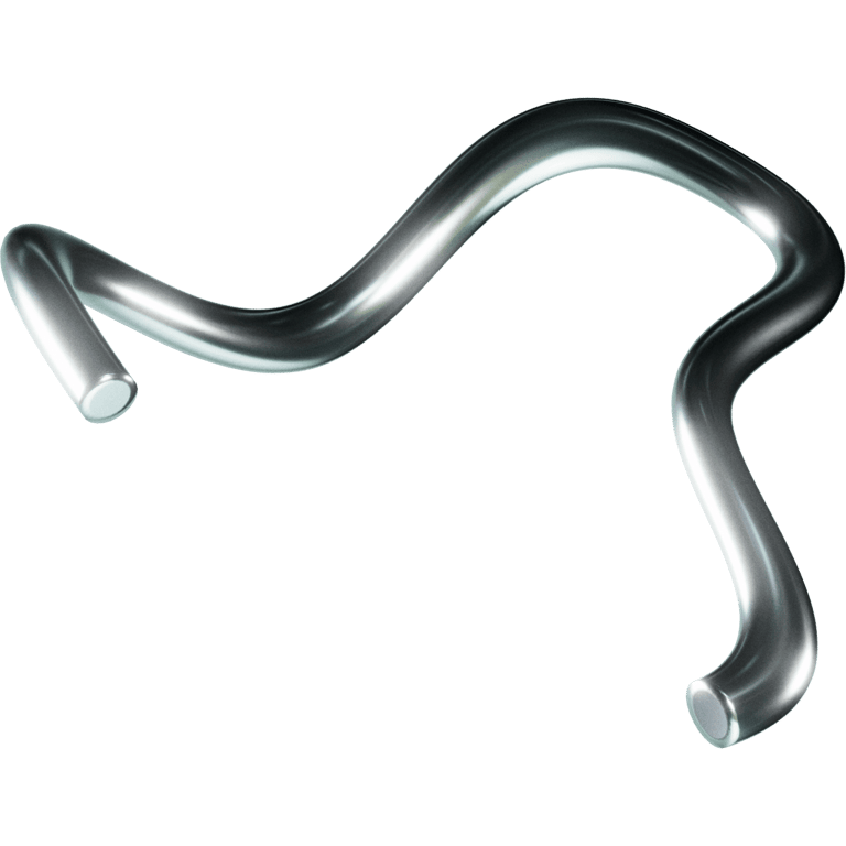 Chrome Squiggle Tube